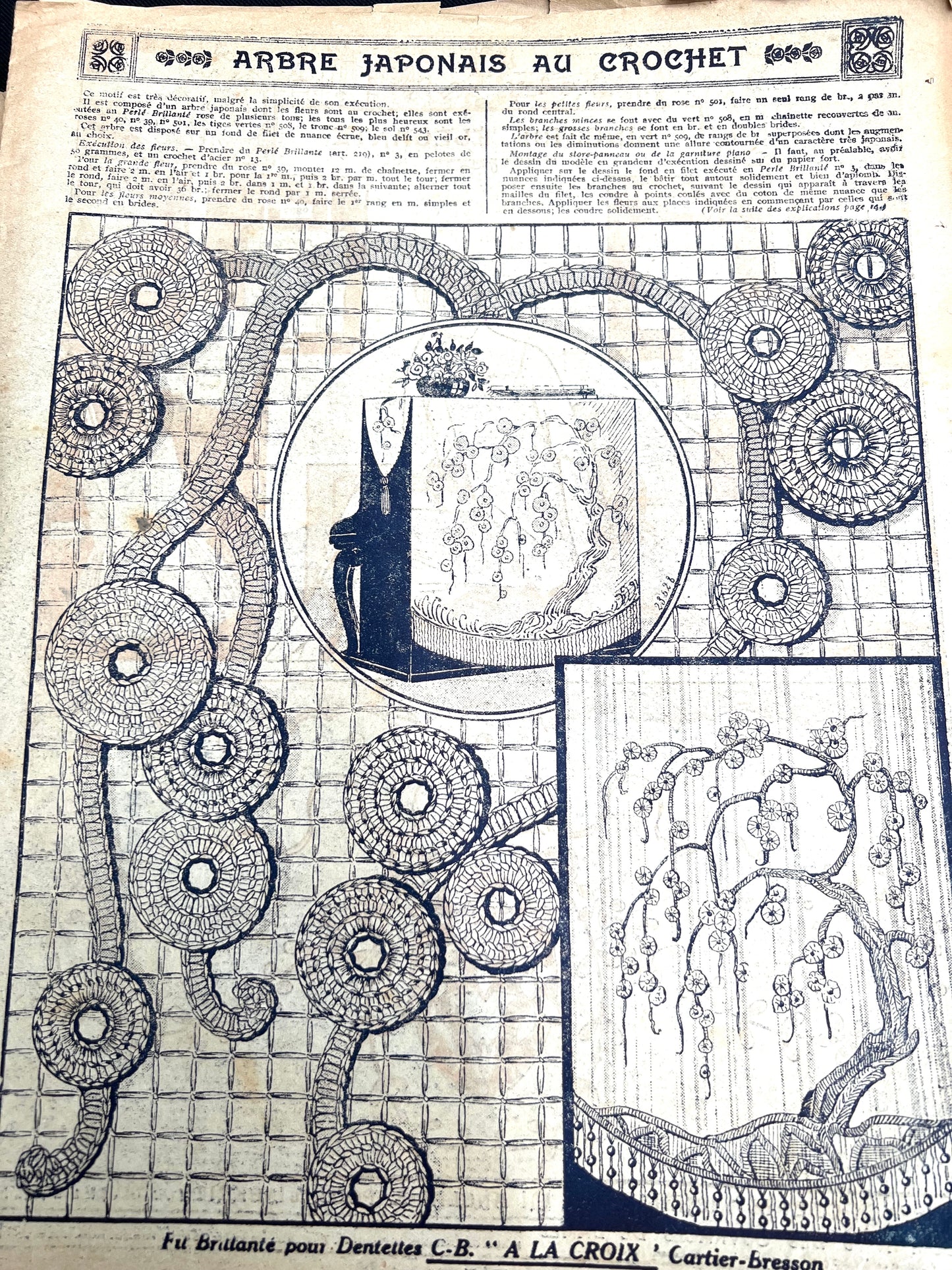 Fascinating 15th February 1928 French Handicrafts Paper Mon Ouvrage incl Needlework, Lingerie