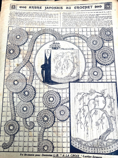 Fascinating 15th February 1928 French Handicrafts Paper Mon Ouvrage incl Needlework, Lingerie