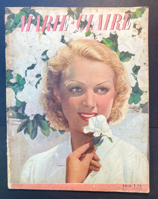 4th February 1938 French MARIE CLAIRE incl Radioactive Tho-Radia Advert.