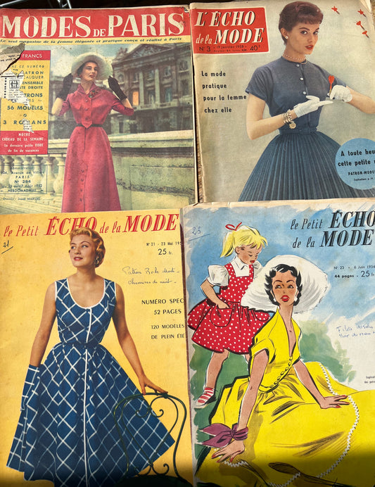 4 French Magazines from 1952 to 1958