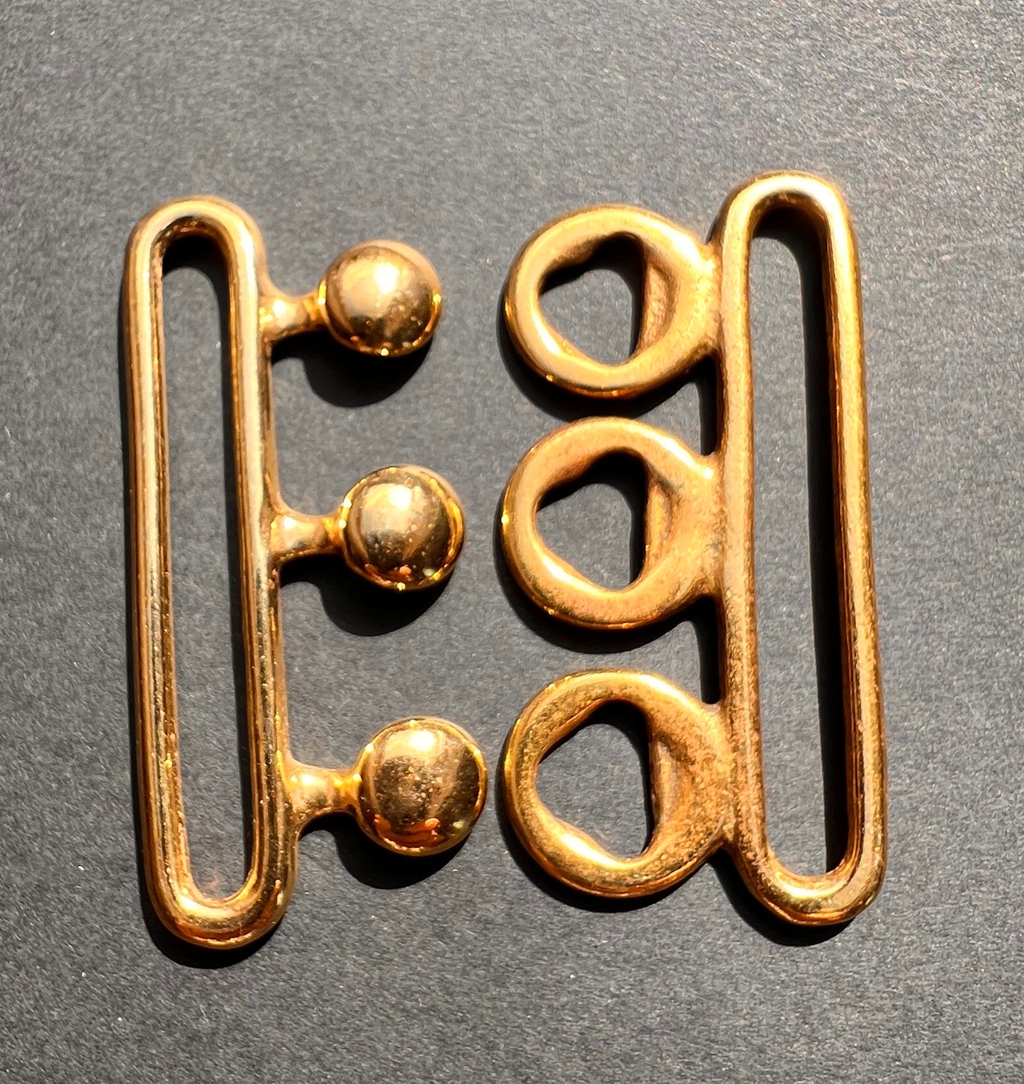 Very 1960s Gold  Metal Belt Buckle - Fits 5cm Belt