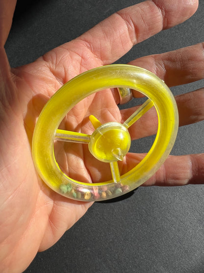 Futuristic Vintage 1950s Spinning Top Flying Saucer - Very Compelling...