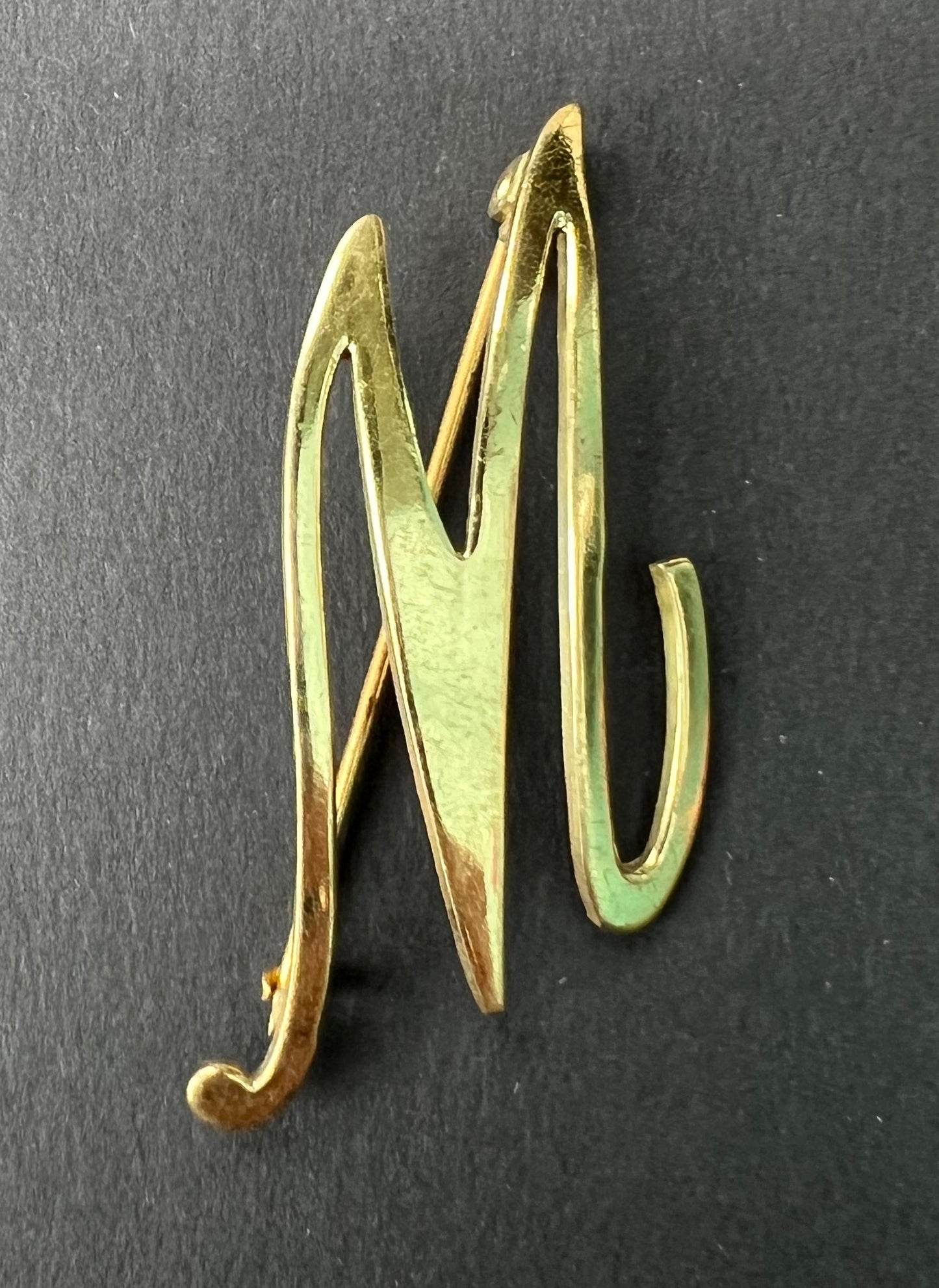 Flamboyant Vintage Initial Brooches B, C, F, G, H, J, K, M, P, O, S, T, U, Y