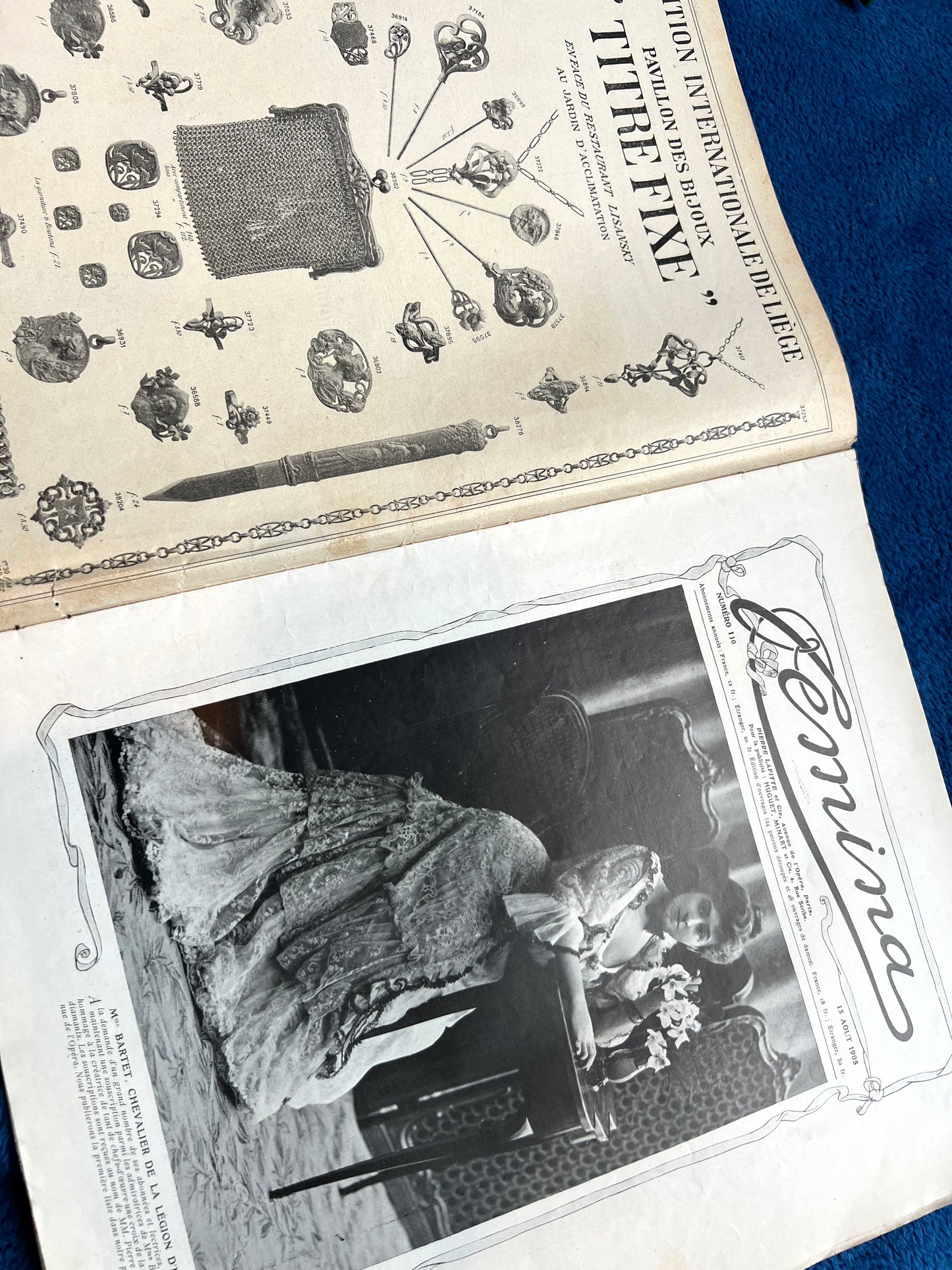 August 1905 French Magazine Femina ..minus cover !