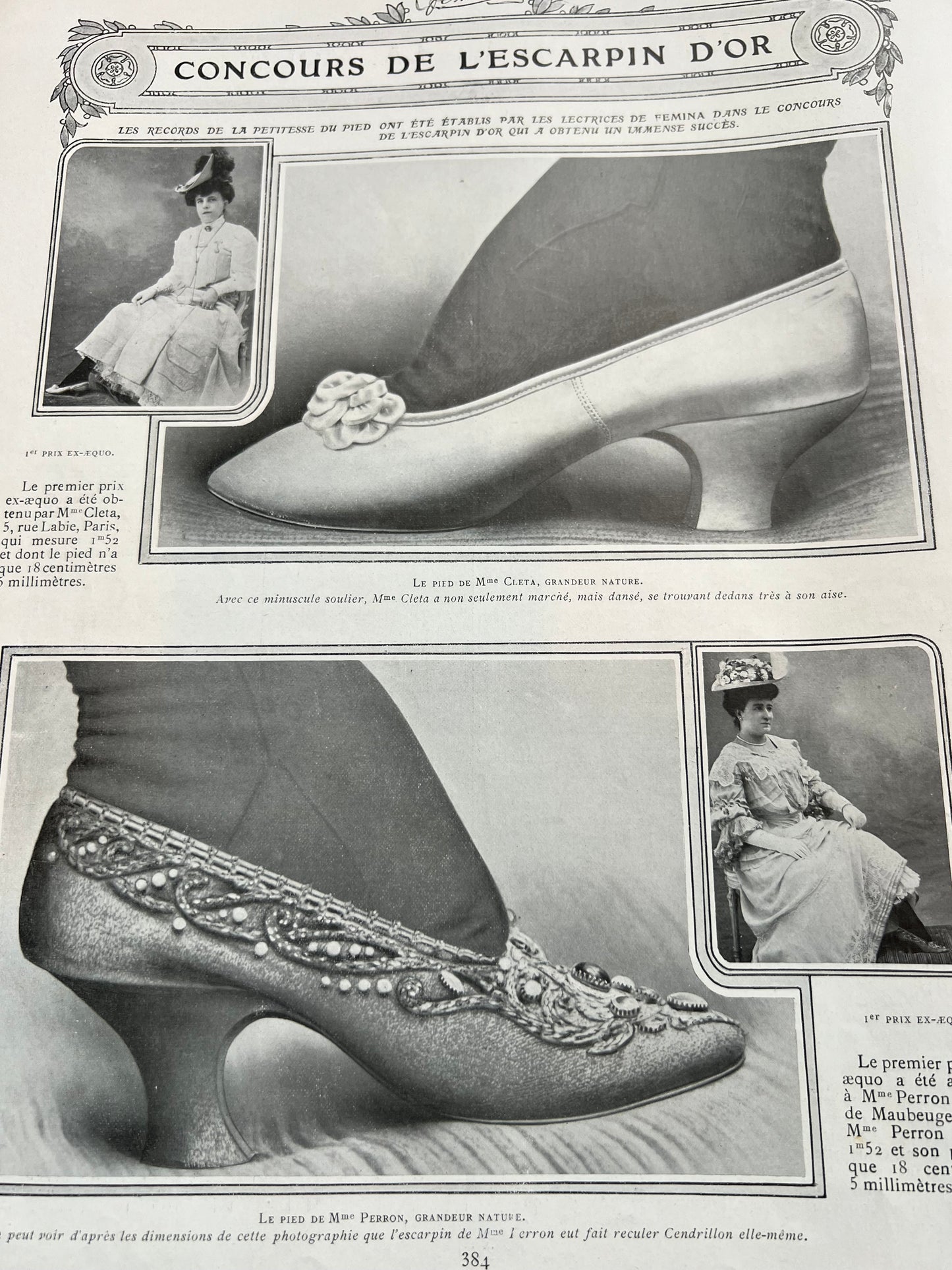 August 1905 French Magazine Femina ..minus cover !