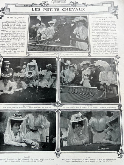 August 1905 French Magazine Femina ..minus cover !