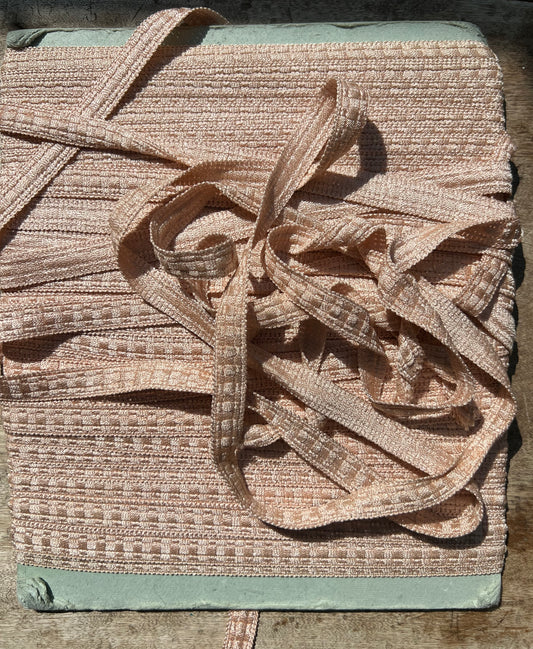 30m Vintage Crepe Pink Upholstery etc Trim /Braid 1.5cm wide