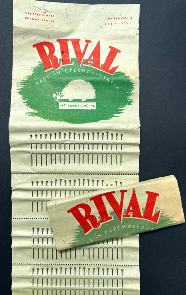 Vintage paper sheet of Hedgehog Adorned RIVAL Pins