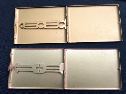 Made in Japn Vintage Metal Cigarette Cases, Money or Card Holders
