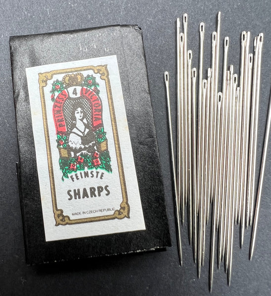 Size 4 - 3.9cm Vintage PRINCESS VICTORIA Needles / SHARPS Czechoslovakia