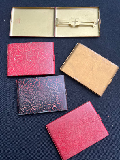 Made in Japn Vintage Metal Cigarette Cases, Money or Card Holders