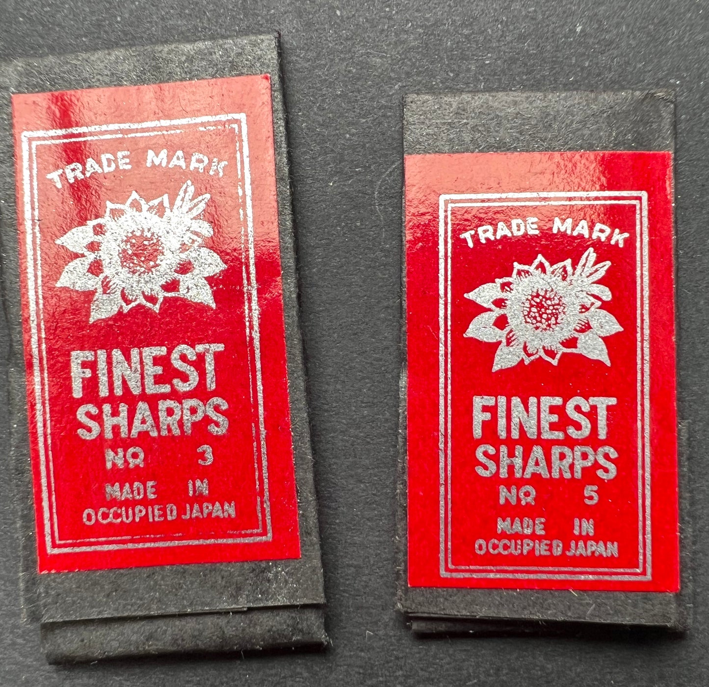 1940s MADE IN OCCUPIED JAPAN FINEST SHARPS - 3.6cm or 4cm Needles