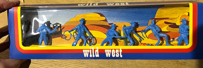 1970s Slovenian MEHANOTEHNIKA Wild West Boxed Cowboys Unused Old Shop Stock