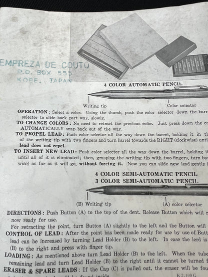 Kanoe Japan Mechanical Pencil  Price List