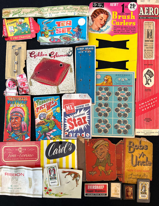 Job Lot of 25 pieces of Vintage Packaging