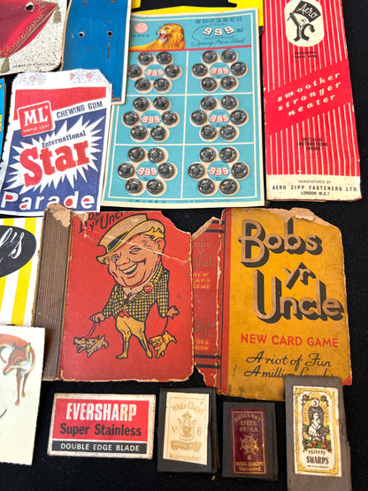 Job Lot of 25 pieces of Vintage Packaging