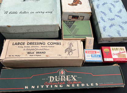 10 Complete Vintage (Empty) Boxes - Perfect for Playing Shops.