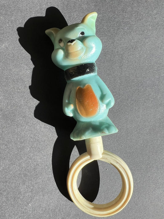 1950s Combex Squeaky Dog Teether Made in England