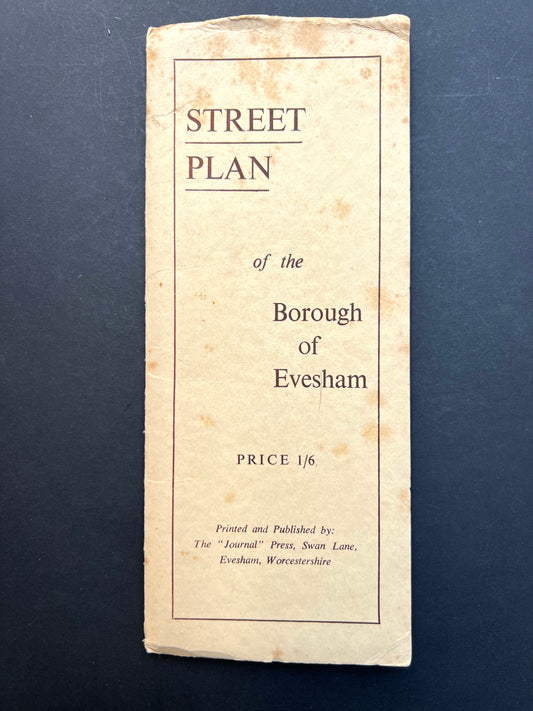 1960 Street Plan of the Borough of Evesham
