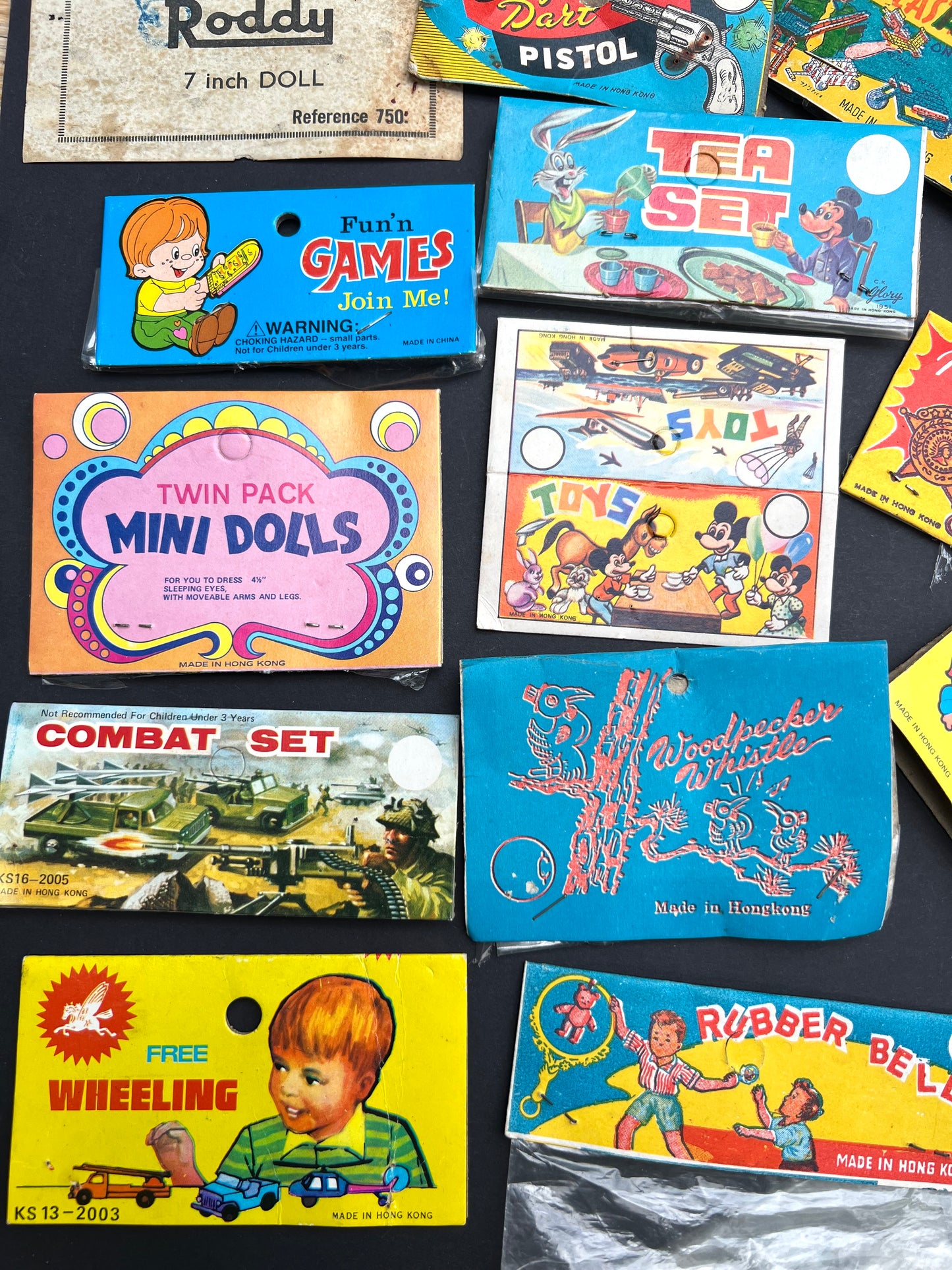 15 Vintage Toy Labels