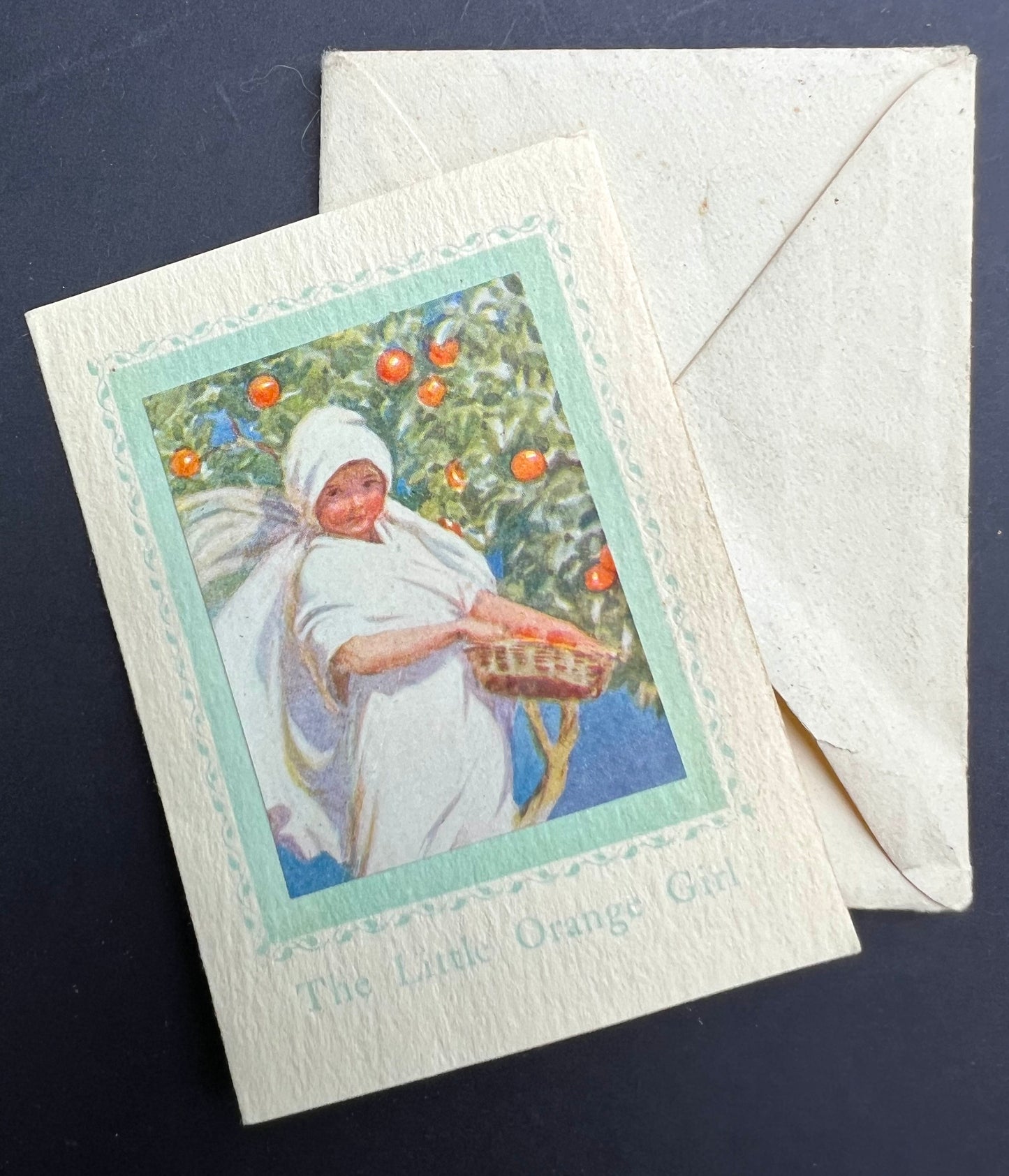 Tiny 3.5" Unused Margaret Tarrant Christmas Card
