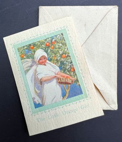 Tiny 3.5" Unused Margaret Tarrant Christmas Card