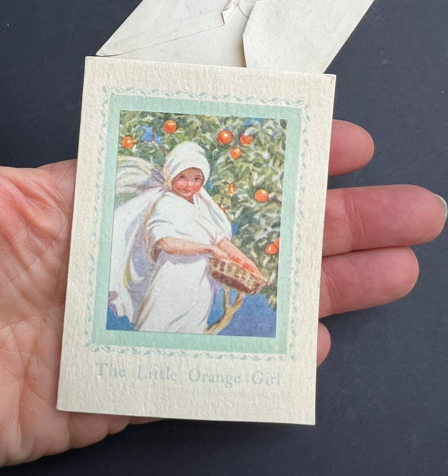 Tiny 3.5" Unused Margaret Tarrant Christmas Card