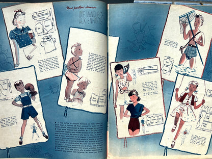 Babies & Barbara Hutton in the 22nd July 1938 French MARIE CLAIRE