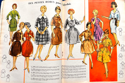 11th August 1960 French Women's Magazine Votre Mode/Reflets de Paris incl Dress Pattern