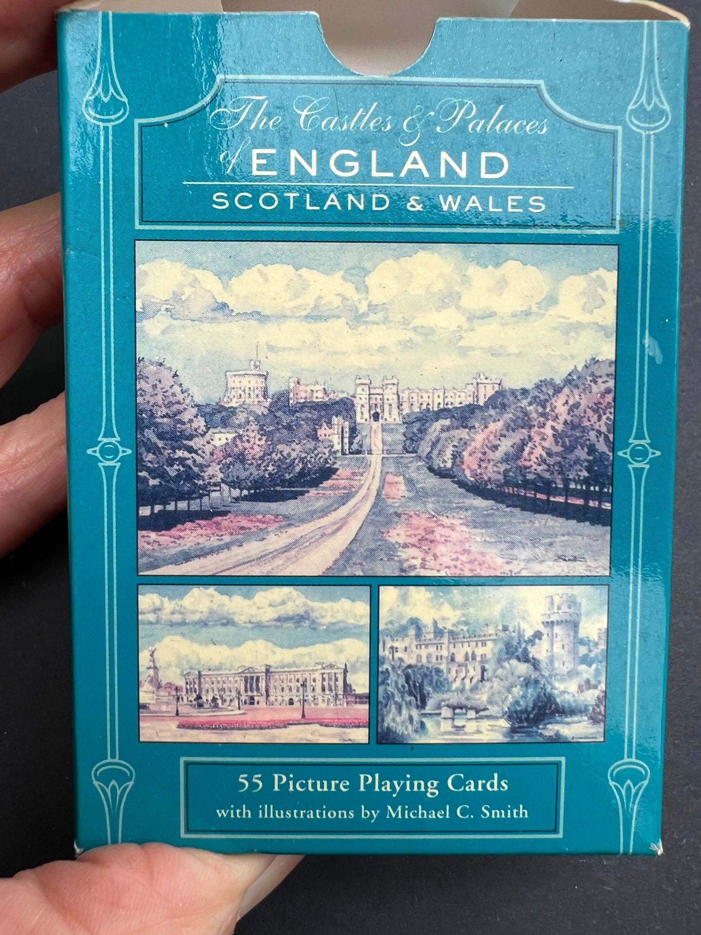 Unused Pack of Playing Cards - Illustrations of British Castles + Palaces