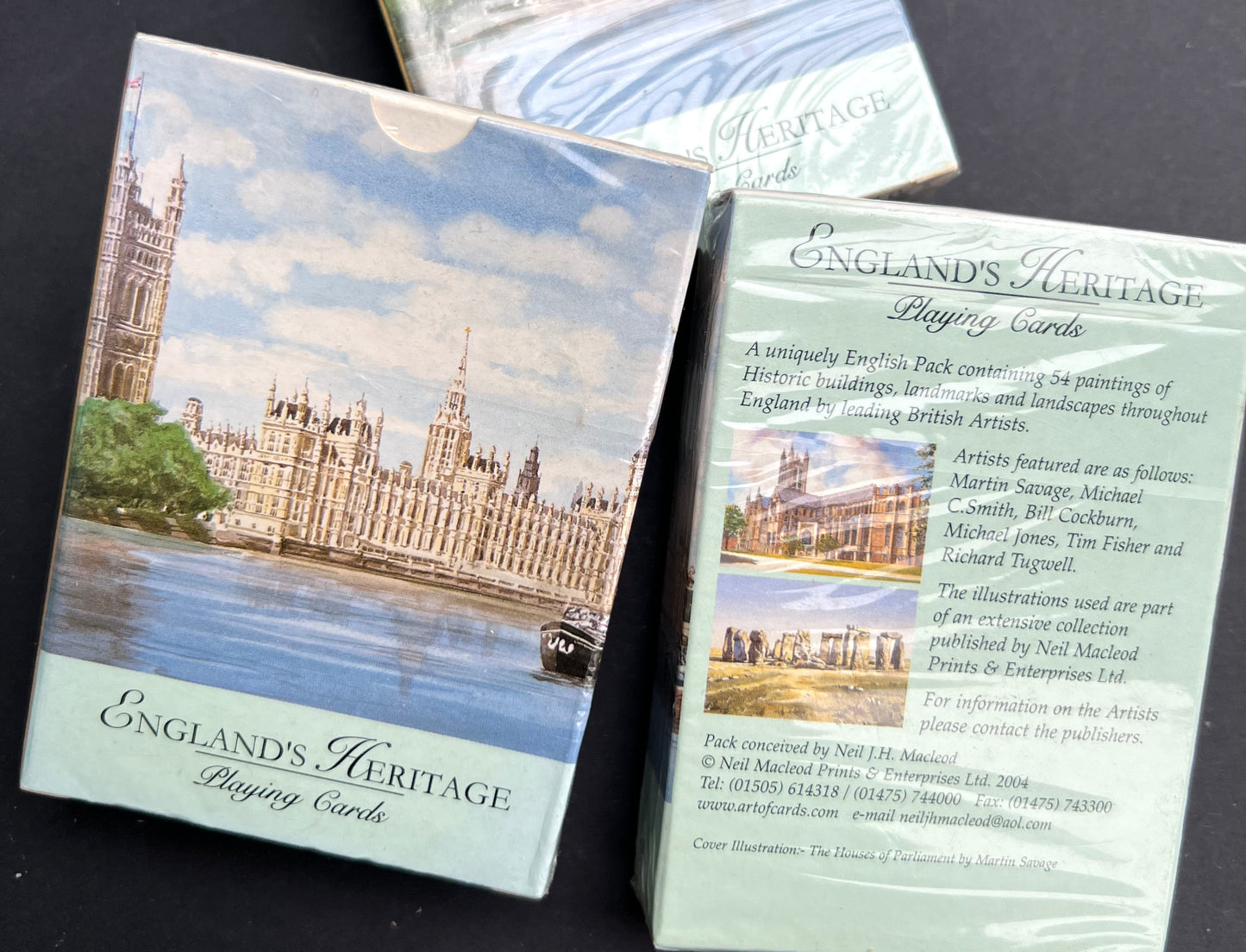 Unopened Pack of Playing Cards - Illustrations of England's Heritage