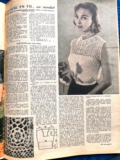 24th May 1956 French Magazine Votre Mode incl. Childs Clothes Pattern + Wedding Dresses