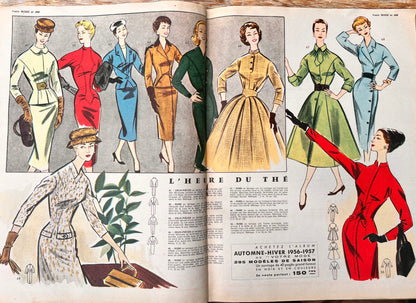 15th November 1956 French Magazine Votre Mode incl. Childs Coat Patterns