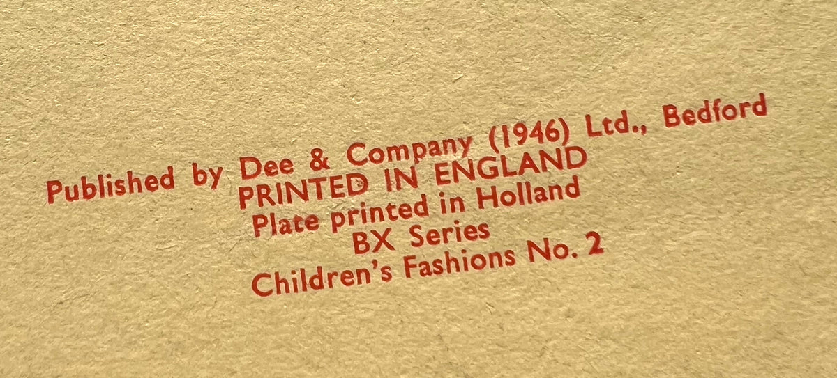 Charming 1940s Unused Christmas Card