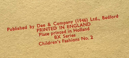 Charming 1940s Unused Christmas Card
