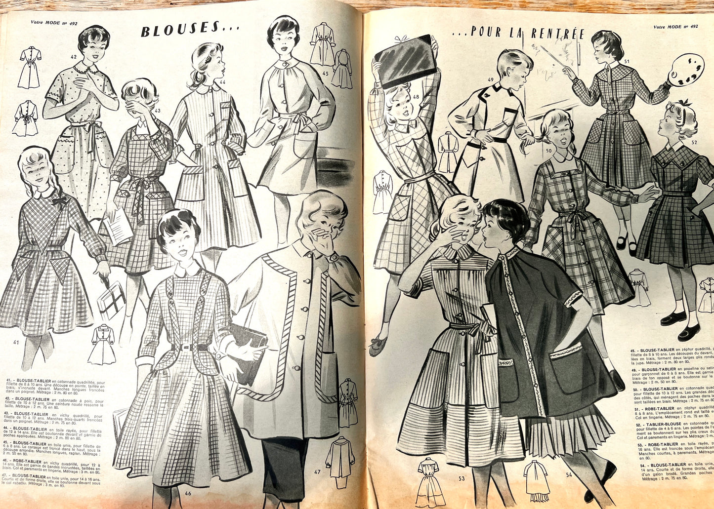 26th July 1956 French Magazine Votre Mode incl. Needlework Pattern