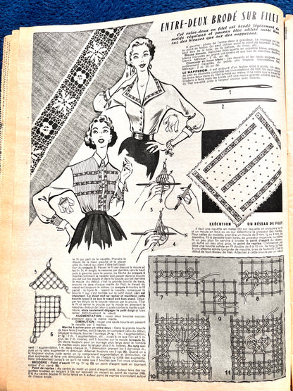 23rd August 1956 French Magazine Votre Mode incl. Dress Patterns