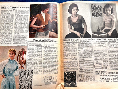 14th June 1956 French Magazine Votre Mode incl. Blouse Patterns