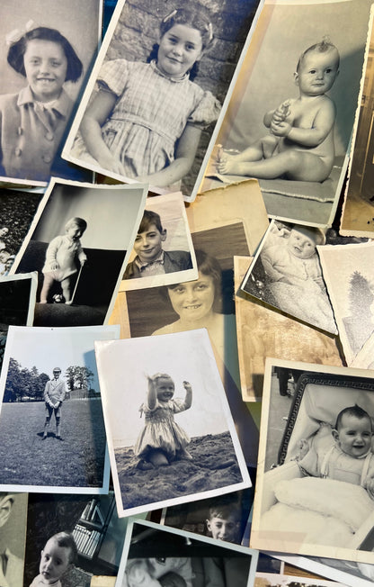 Job Lot of 50 Vintage Photographs of Kids