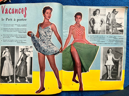 7th June 1956 French Women's Magazine Votre Mode Holiday Special