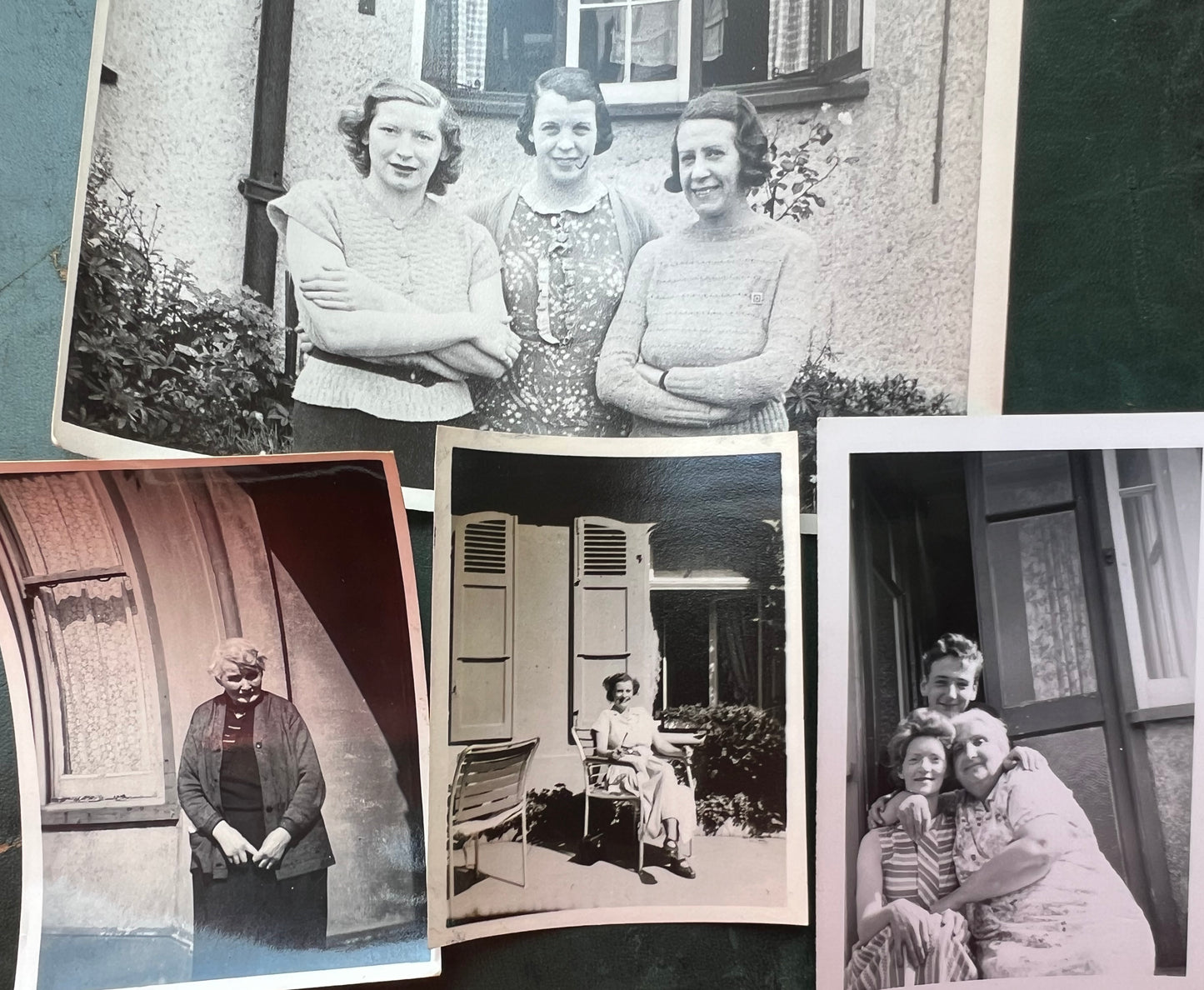 9 x Old Photos of People Looking Out of or Standing in Front of Windows.. (F2)