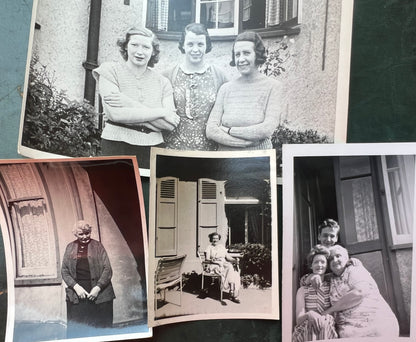 9 x Old Photos of People Looking Out of or Standing in Front of Windows.. (F2)