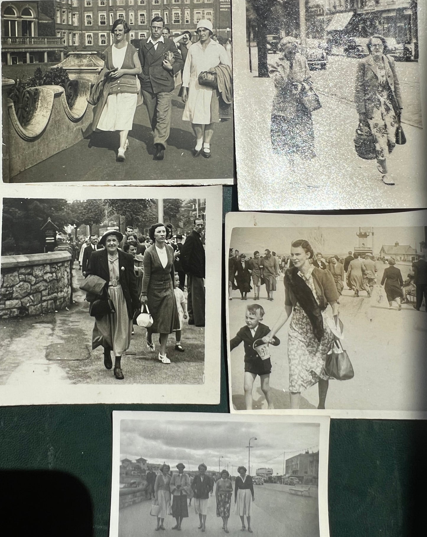 13 x Old Photos 1920s - 50s of People Walking Along.... (F4)