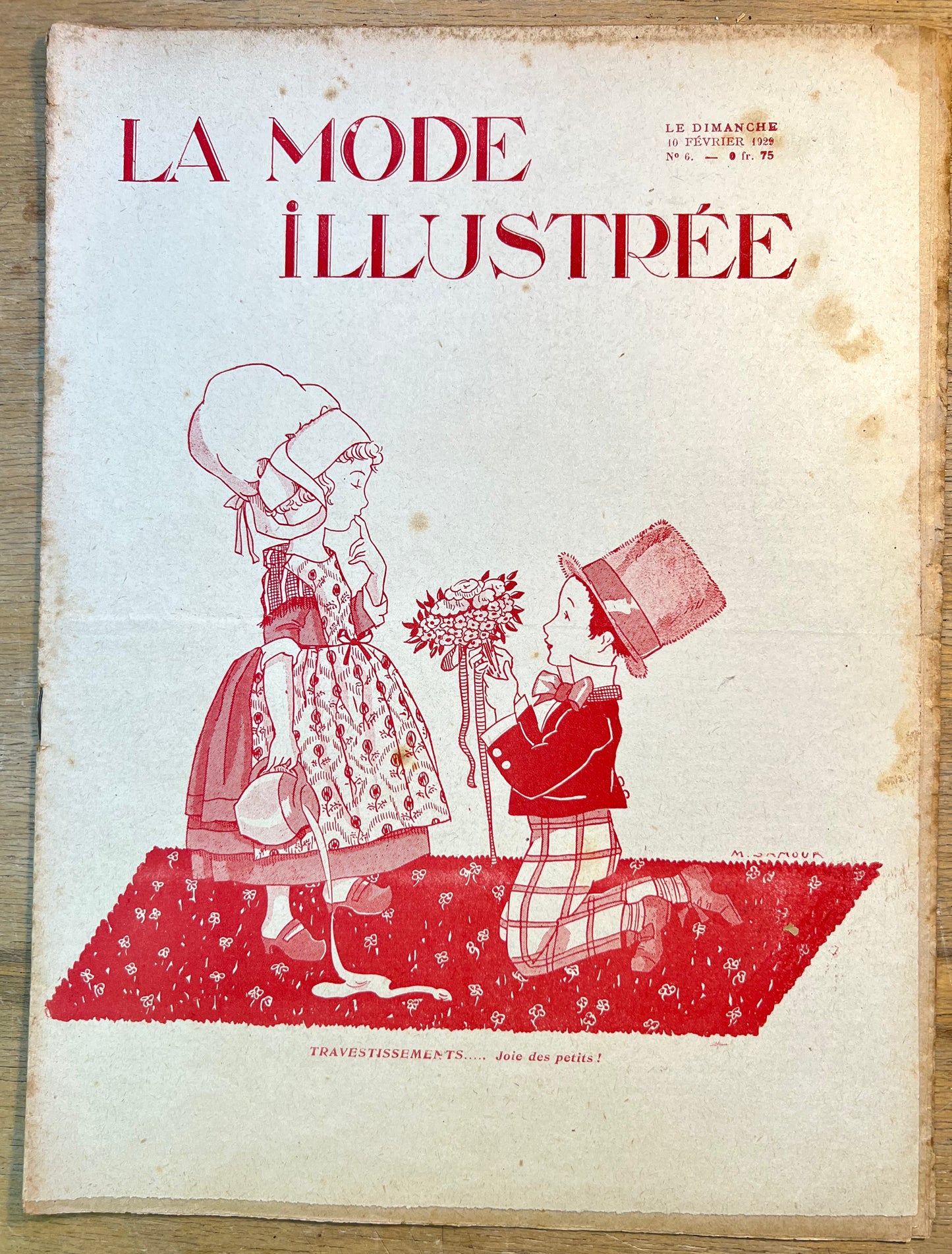 10th Feb 1929 French Fashion Paper La Mode Illustree