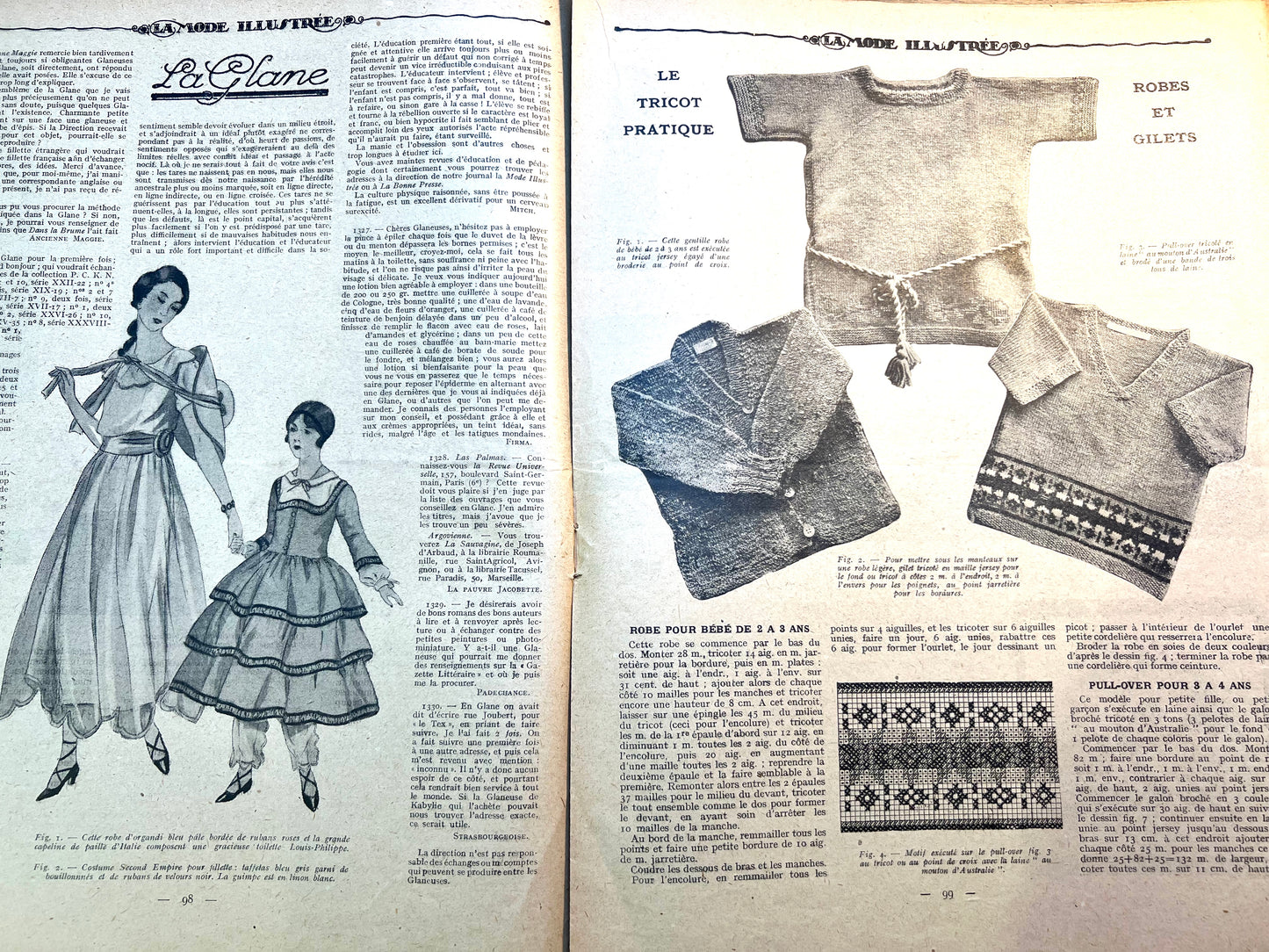10th Feb 1929 French Fashion Paper La Mode Illustree