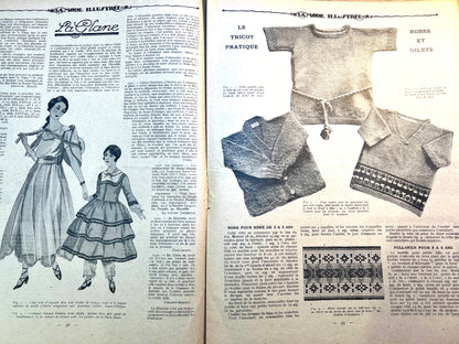 10th Feb 1929 French Fashion Paper La Mode Illustree