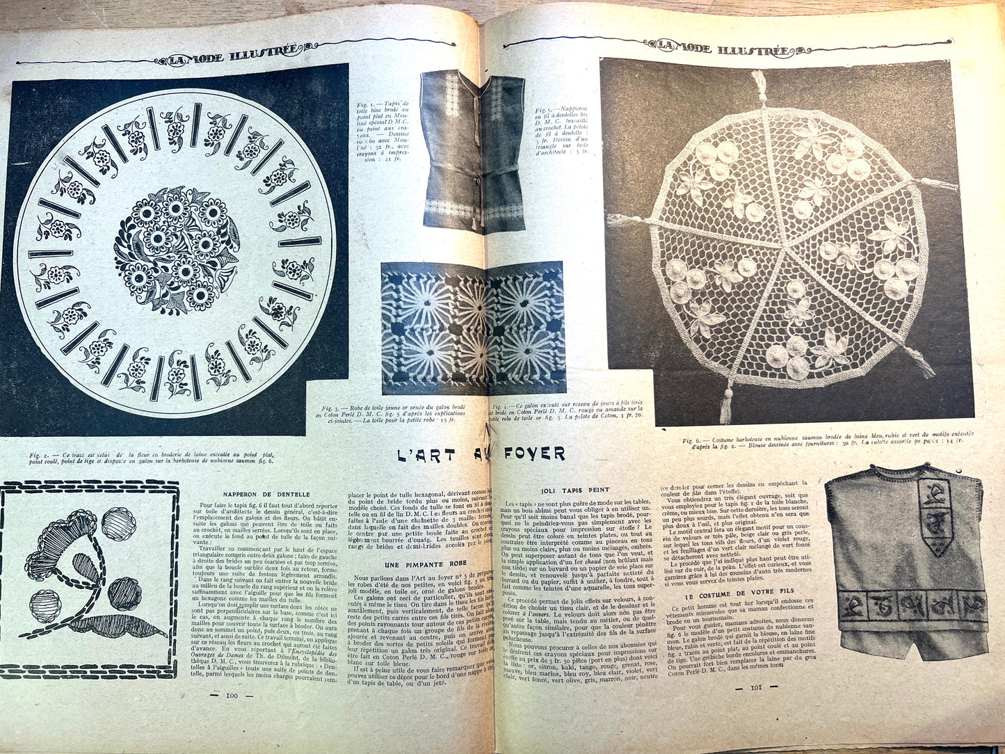 10th Feb 1929 French Fashion Paper La Mode Illustree