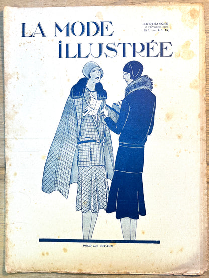3rd Feb 1929 French Fashion Paper La Mode Illustree incl. Wedding Dresses