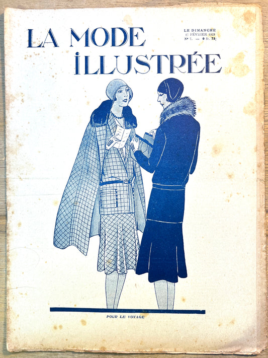 3rd Feb 1929 French Fashion Paper La Mode Illustree incl. Wedding Dresses