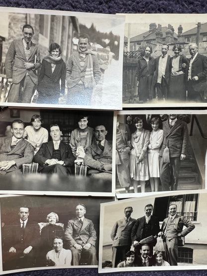 12 Old Photos of Groups of Friends/Family 1930s - 50s (F15)